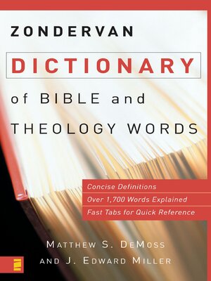 cover image of Zondervan Dictionary of Bible and Theology Words